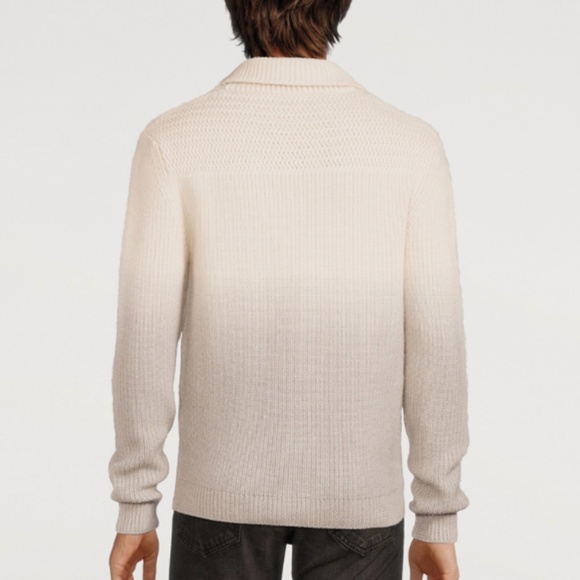 Tom Ford Ombre Wool Mohair And Silk Blend Cardigan Size L - Picture 2 of 12